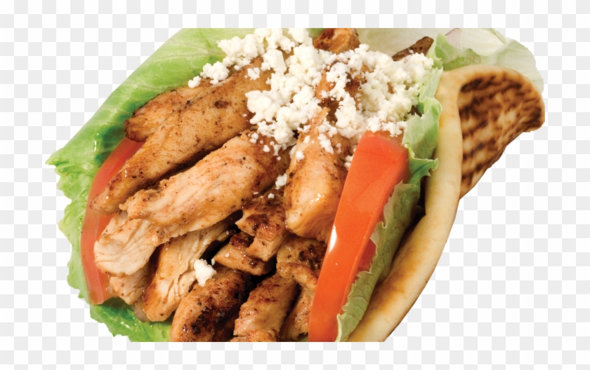 Chicken Wrap - Chicken Pita Png Clipart #3293004