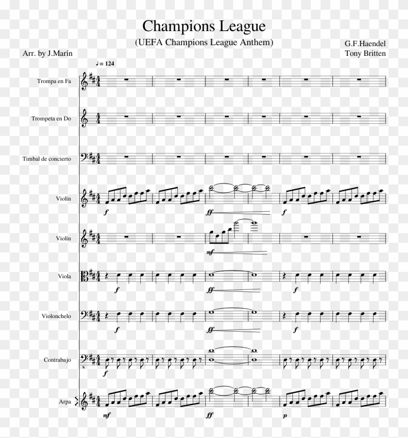 Uefa Champions League Anthem Clipart #3293050