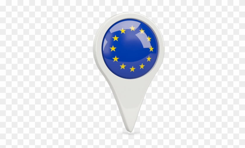 Illustration Of Flag Of European Union - New Zealand Flag Pin Clipart