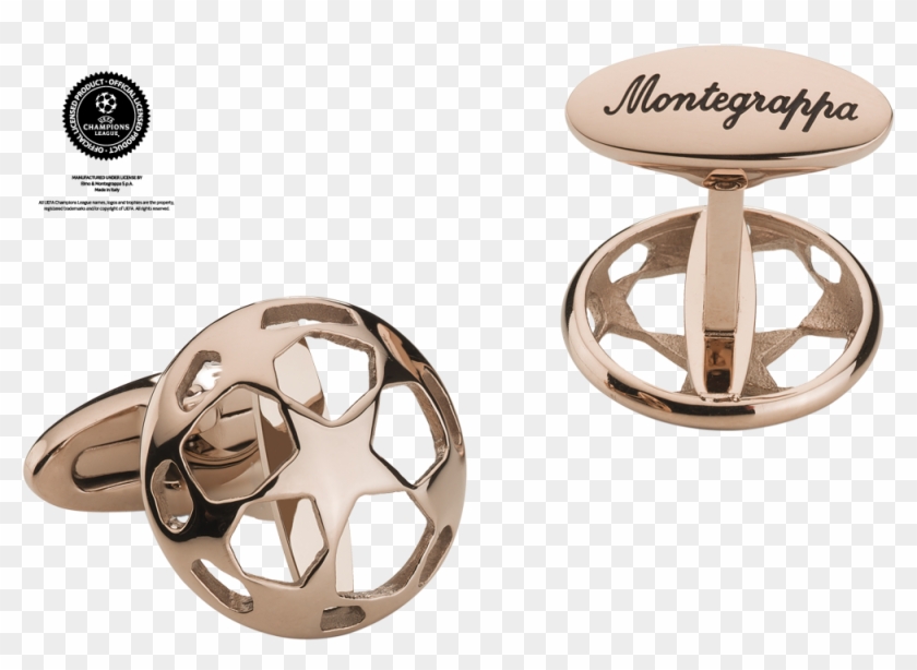 Uefa Champions League Cufflinks, Ip Rose Gold - Montegrappa Clipart #3293417