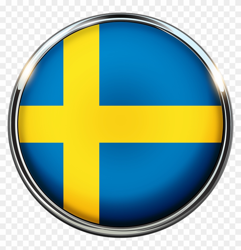 Sweden Flag Country - Circle Clipart #3293418