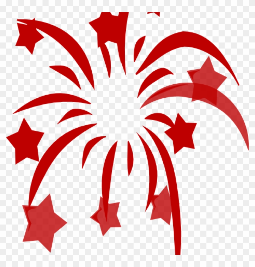 Svg Black And White Firework Clipart No Background - Chinese New Year Fireworks Clipart - Png Download