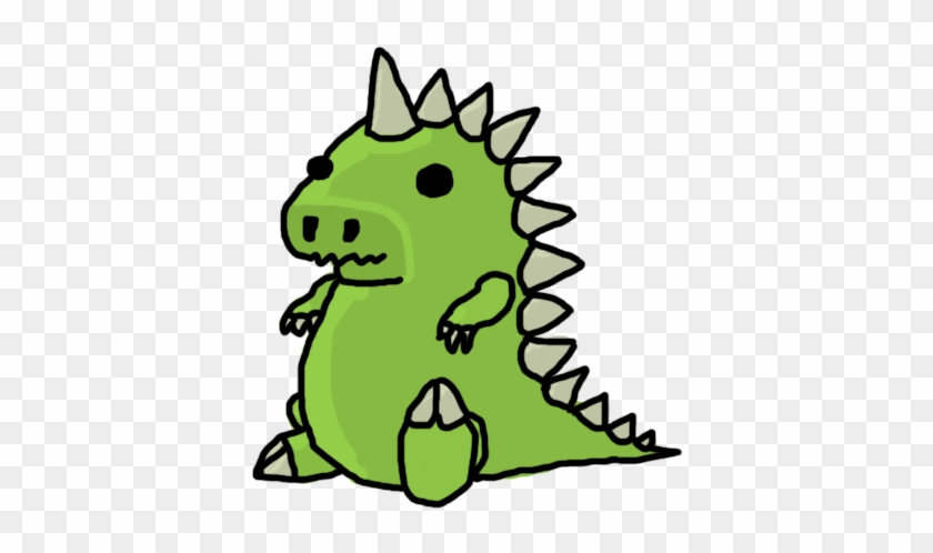 Drawn Godzilla Cute - Godzilla Cute Png Clipart #3293828