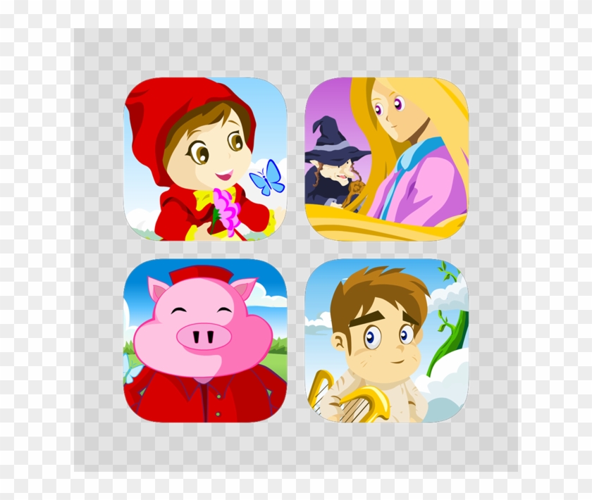 Kids Story Books Bundle 4 - Little Red Riding Hood Story Clipart