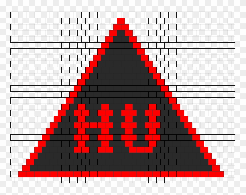 Hollywood Undead Kandikini Bead Pattern - Peyote Bead Triangle Template Clipart #3294532