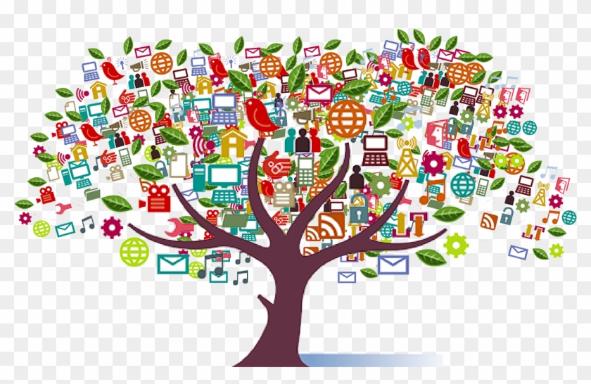 Do I Have Green Fingers Sasha Kinch, Social Media - Social Media Tree Transparent Clipart