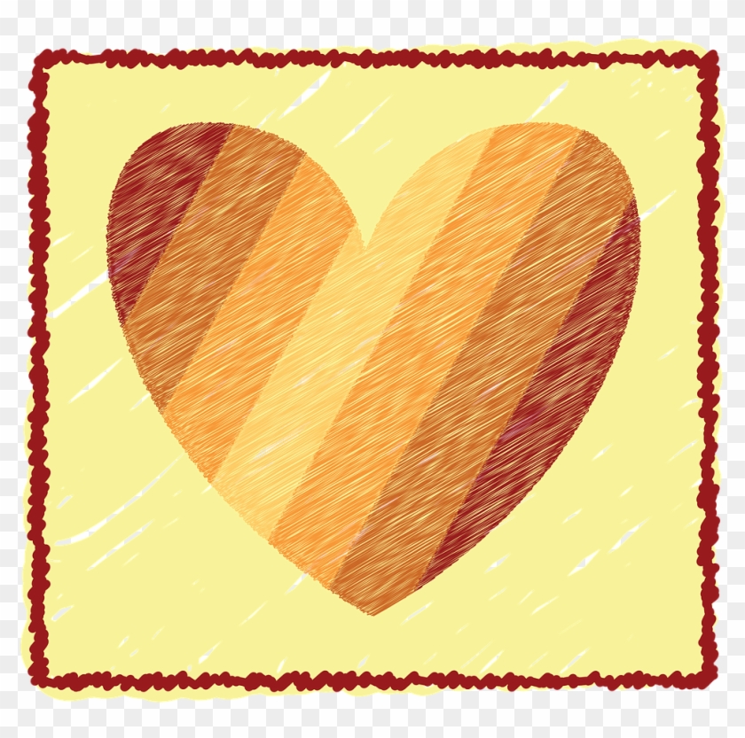 Graphics Heart Striped Color Png Image - Heart Clipart #3294842