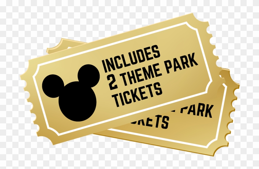 2 Theme Park Tickets Included Clipart #3295233