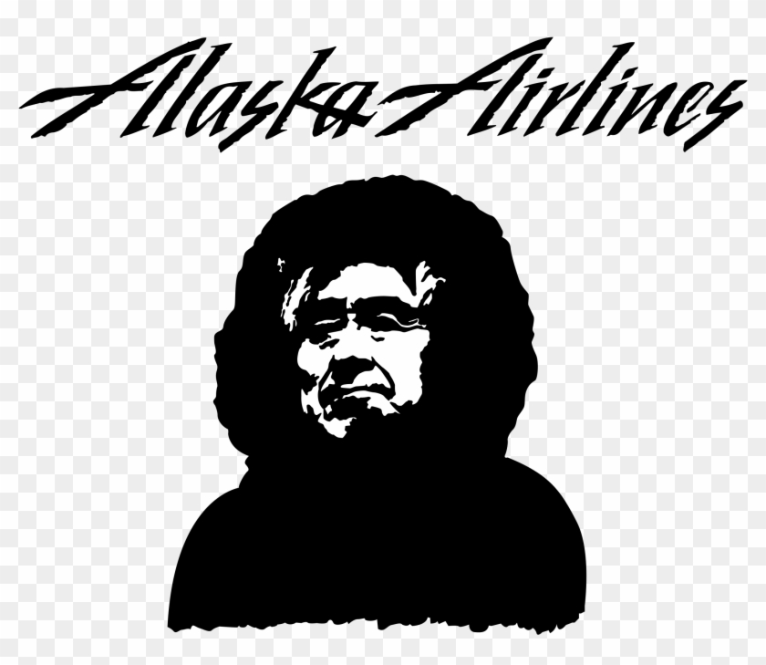 Alaska Airlines Logo Black And White - Alaska Airlines Inc Logo Clipart #3295242