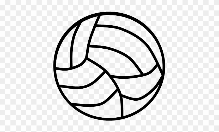 Black Volleyball Png Photo - Drawing Clipart #3295326