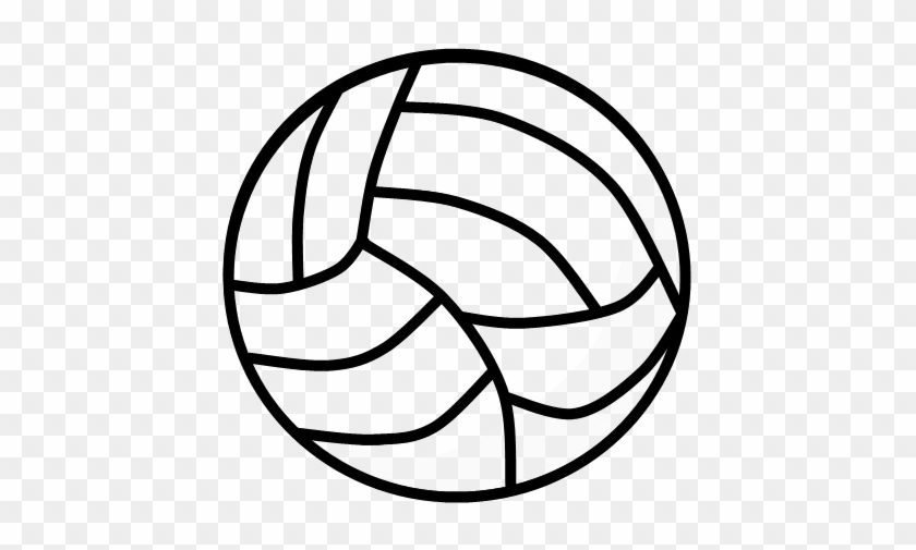 Black Volleyball Png Photo - Drawing Clipart