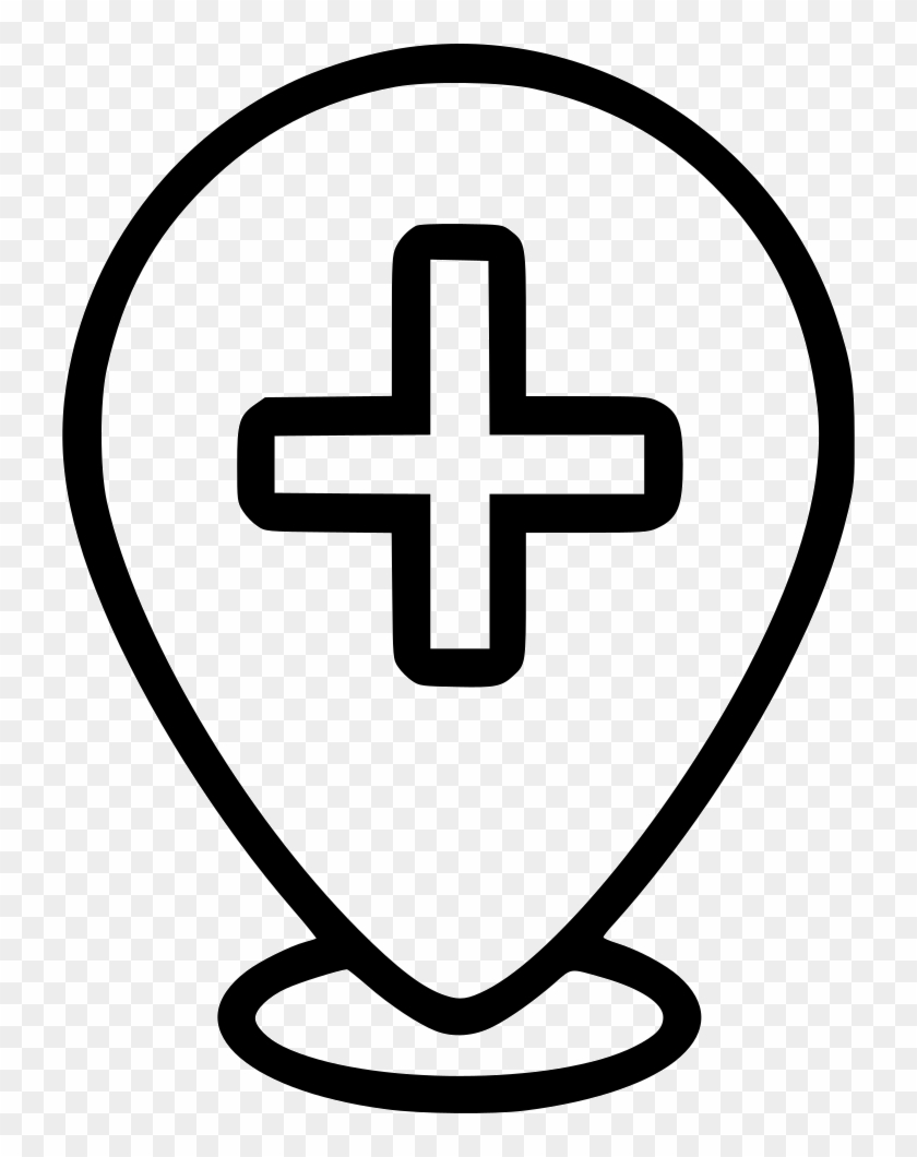 Hospital Cross Pin Mark Comments - Nasal Spray Clip Art - Png Download