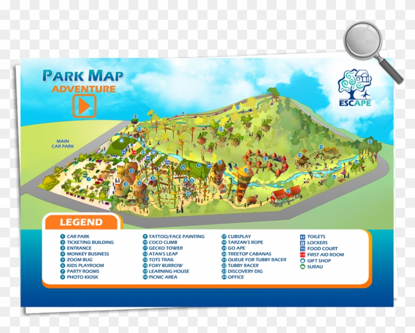 Escape Theme Park Penang Map - Price Escape Theme Park Penang Clipart #3295499