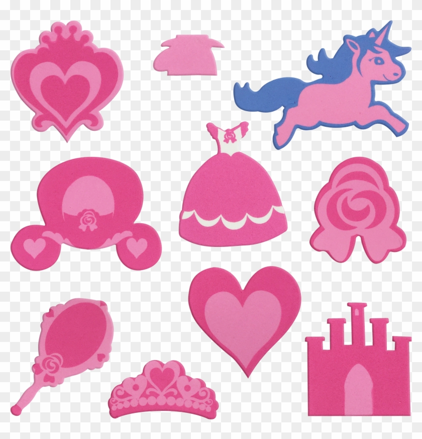 Aplique Ades Estamp Colors C 10 Un Itens De Princesa - Itens De Princesa Png Clipart