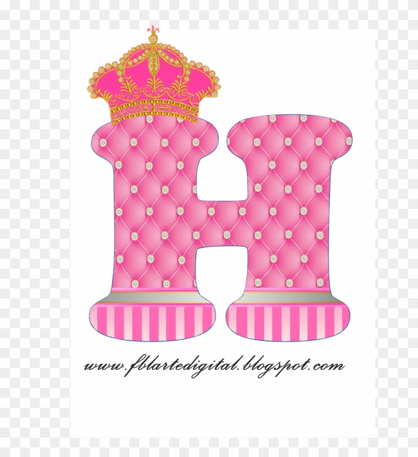Princess Letters Png - Alfabeto Personalizado Com Tema Realeza Rosa Com Dourado Clipart