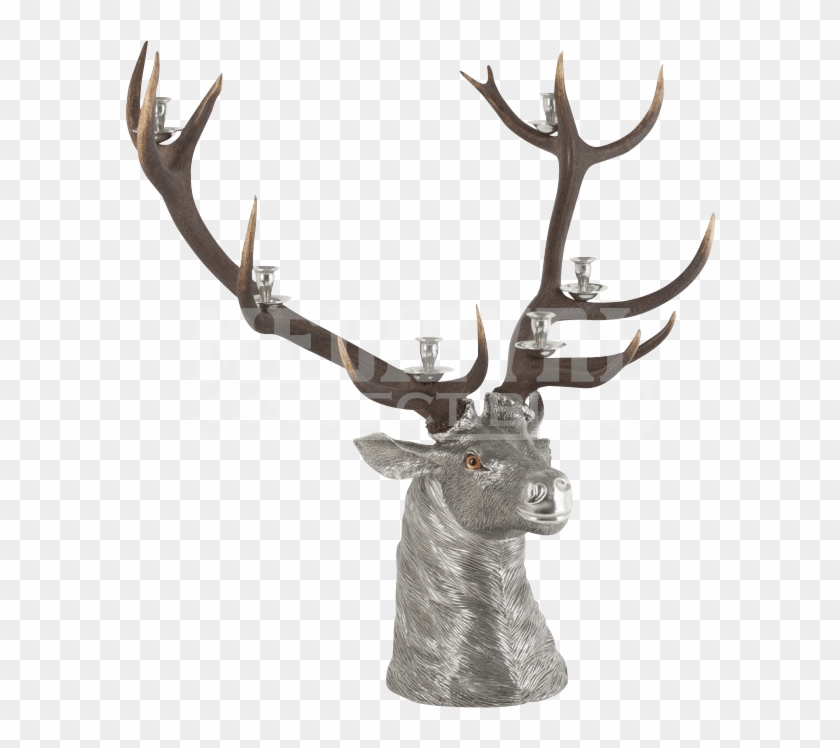Vagabond House Elk Head Candlestick Clipart