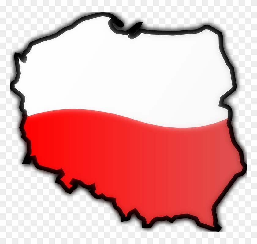 Picture Black And White Stock Poland Clip Art At Clker - Polish Flag Clip Art - Png Download
