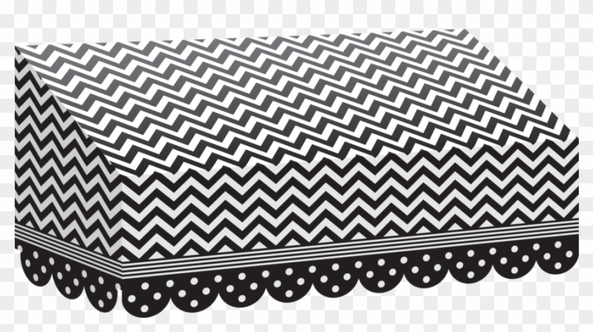 Tcr77164 Black & White Chevrons And Dots Awning Image - Blank Princess Printable Invitations Clipart #3296617