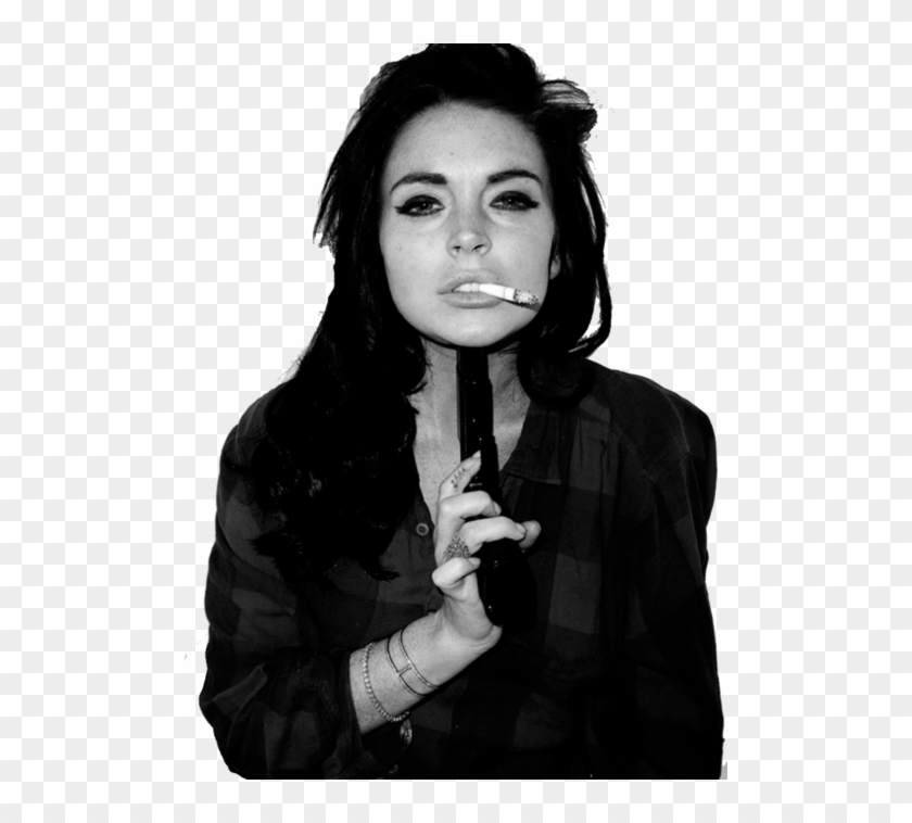 Lindsey Lohan Taylor Momsen Red Lips Smoke Lera Holera - 2pac Pistol To My Head Clipart
