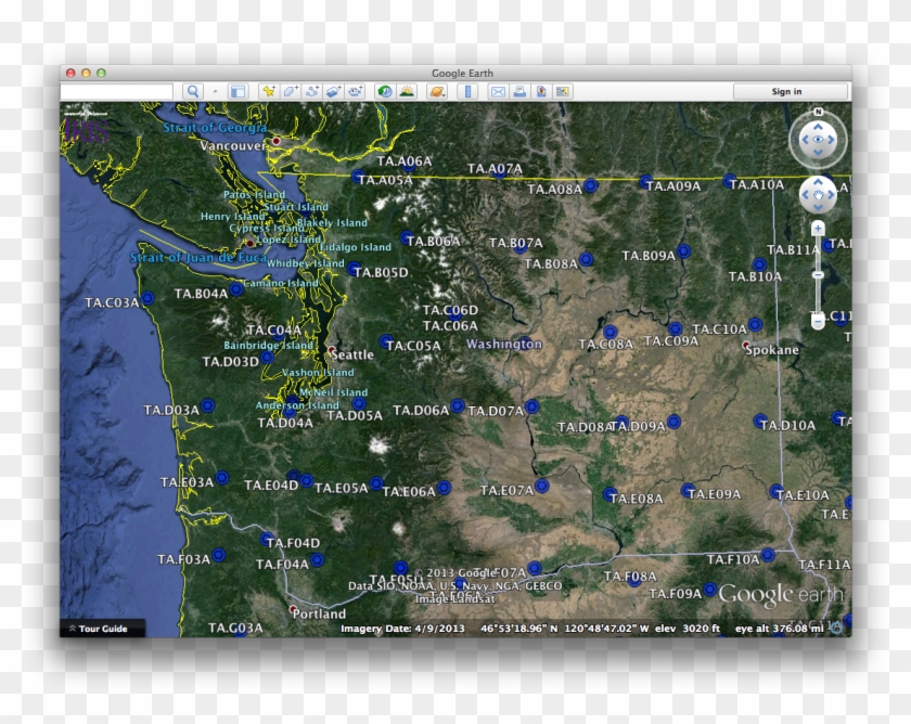 Google Earth Ta - Google Earth Washington State Clipart #3297133