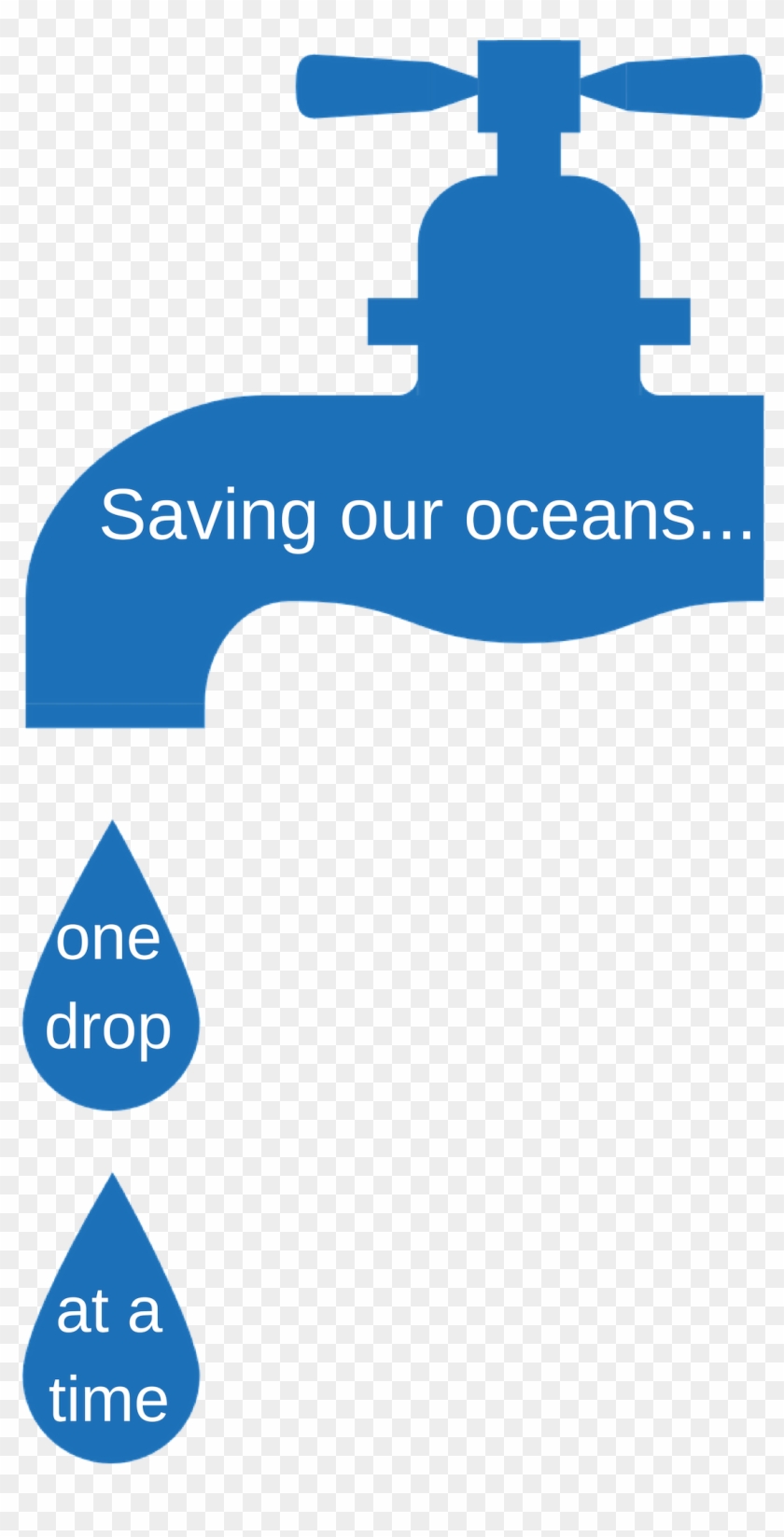 Faucet Water Silhouette Blue Png Image - Llave De Agua Png Clipart #3297245