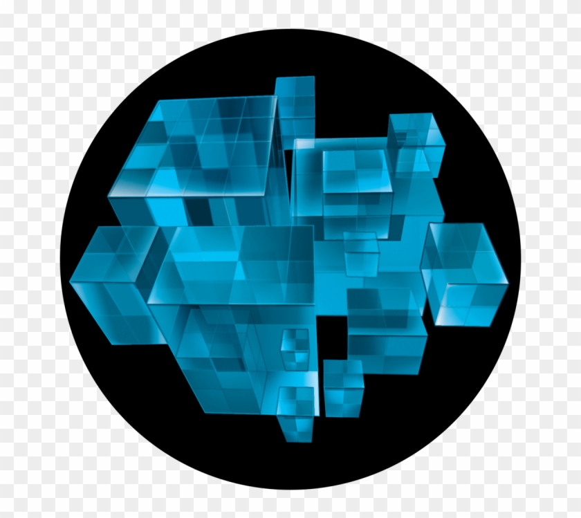 Blue Glass House - Graphic Design Clipart