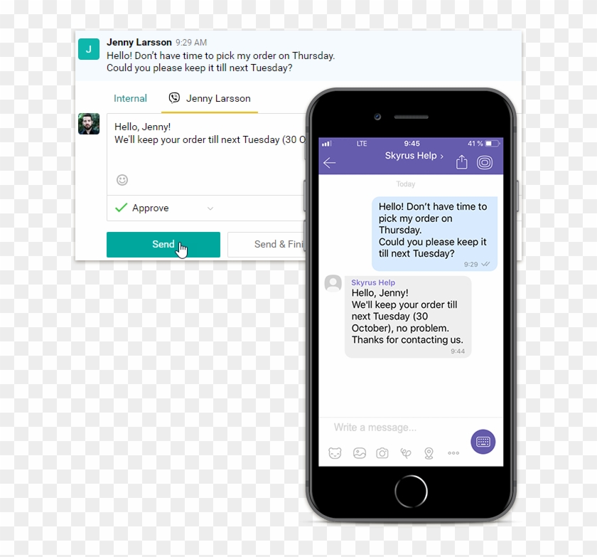 How To Connect Your Viber Bot To Your Service Ticket - Iphone Clipart