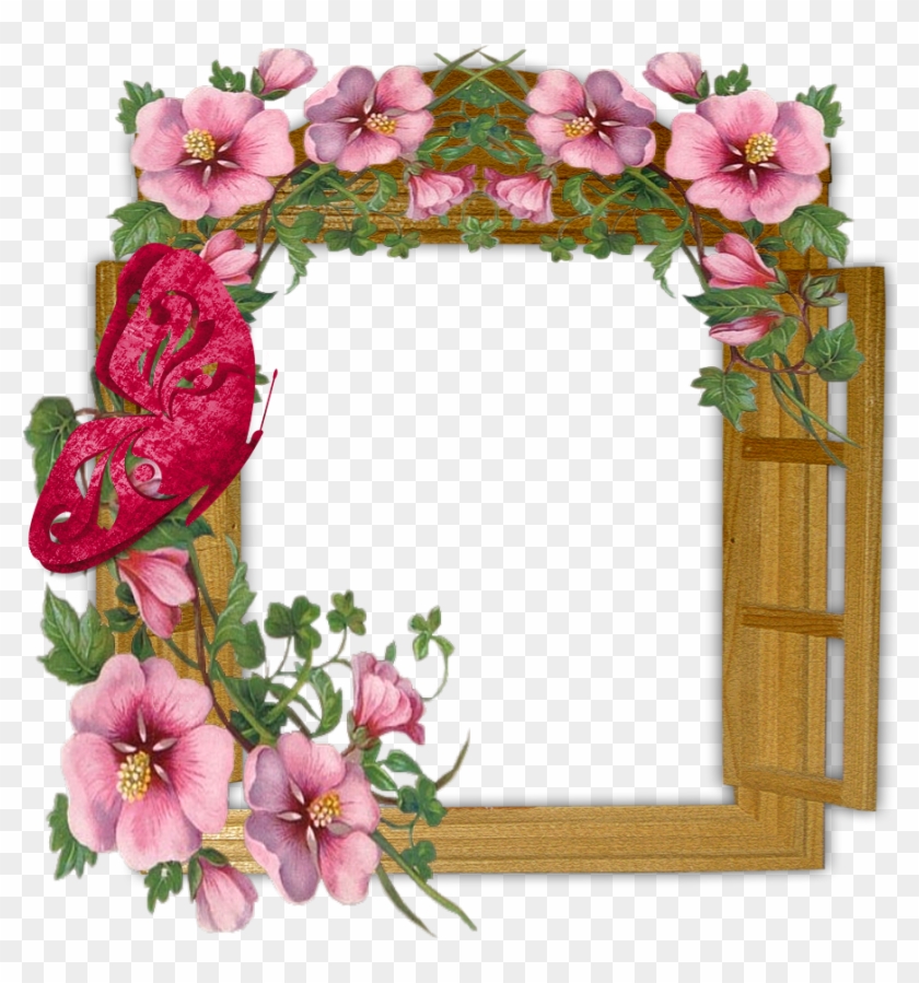 Download Flowers Photo Frame Clipart #3298225
