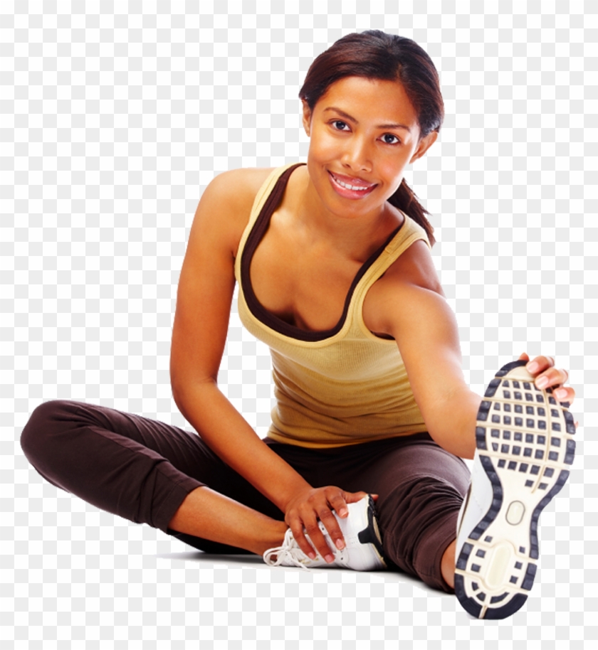 Black Lady In Gym Clipart