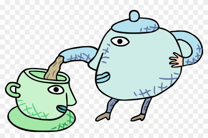 Vector Illustration Of Coffee Time Coffee Pot Pouring - Cartoon Clipart #3298356