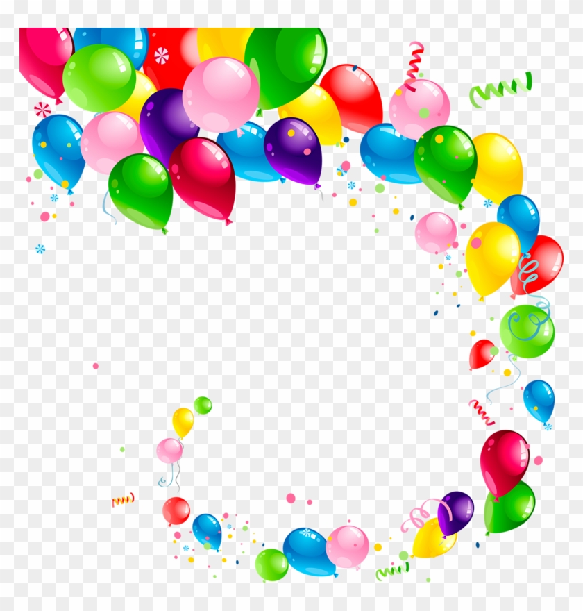 Marcos Cumpleaños Globos Png - Balloons Vector Clipart #3298440