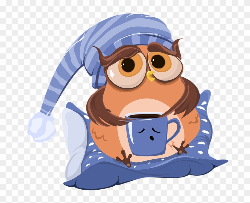 Coffee, Cup, Owl, Coffee Cup, Morning, Cartoon - Cartoon Morning Png Clipart #3298472
