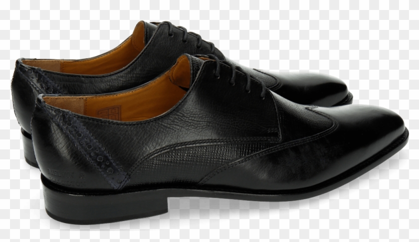 Derby Shoes Xabi 1 Berlin Haina Black Strap Navy - Sneakers Clipart #3298920