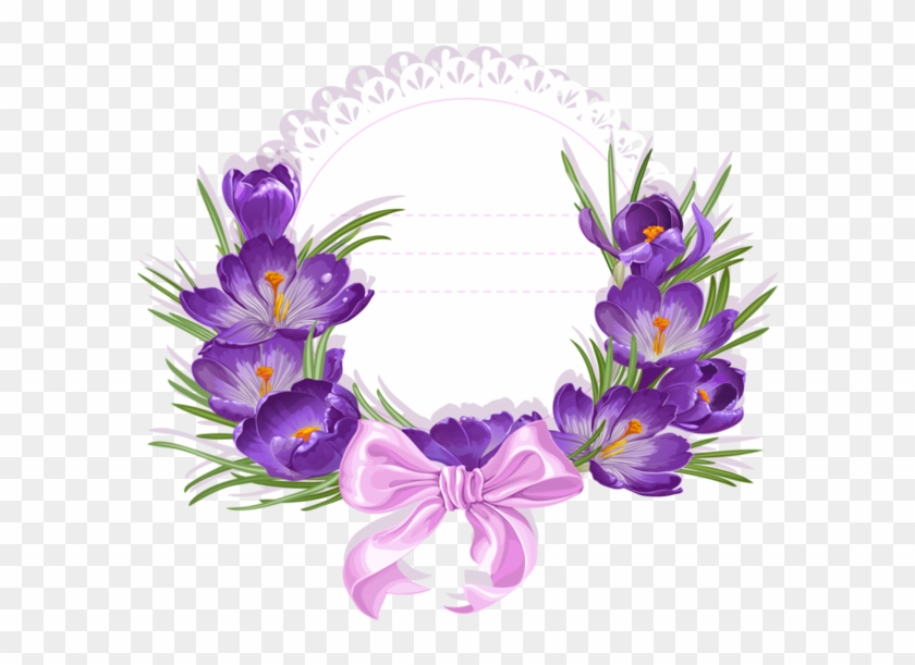 Etiquetas Con Flores Moradas , Png Download - Good Morning Happy Sunday Purple Flowers Clipart