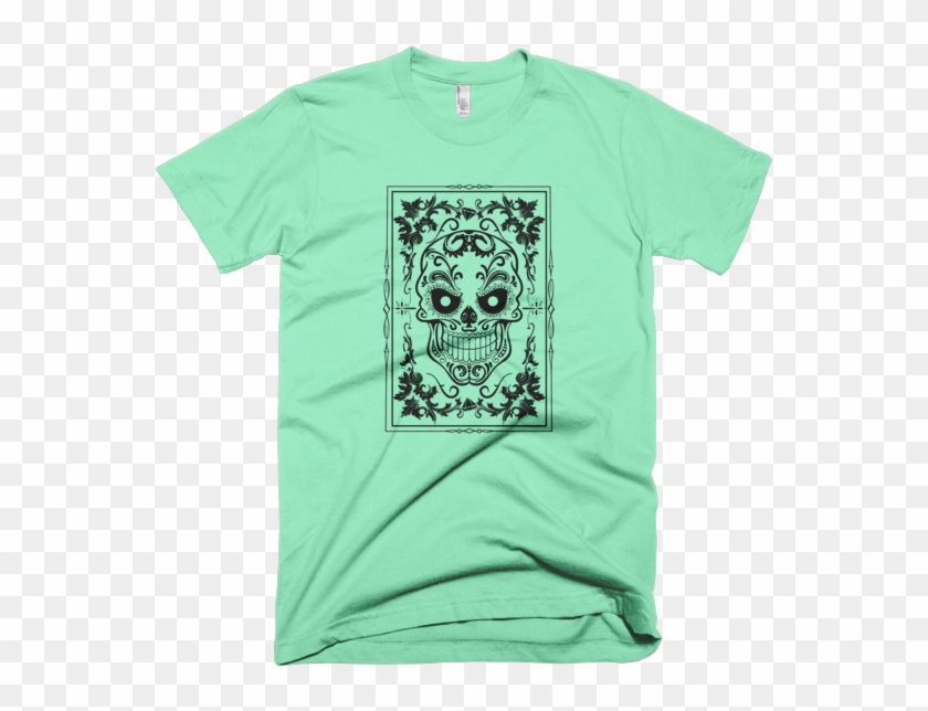 Black White Smiling Skull Short Sleeve Unisex T Shirt - Ashford Simpson T Shirt Clipart #3299368