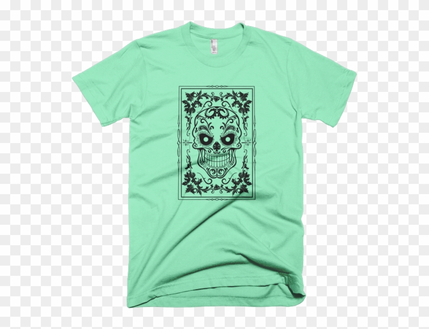 Black White Smiling Skull Short Sleeve Unisex T Shirt - Ashford Simpson T Shirt Clipart