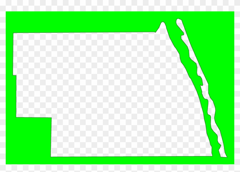 A Plain Frame Map Of Indian River - Plot Clipart