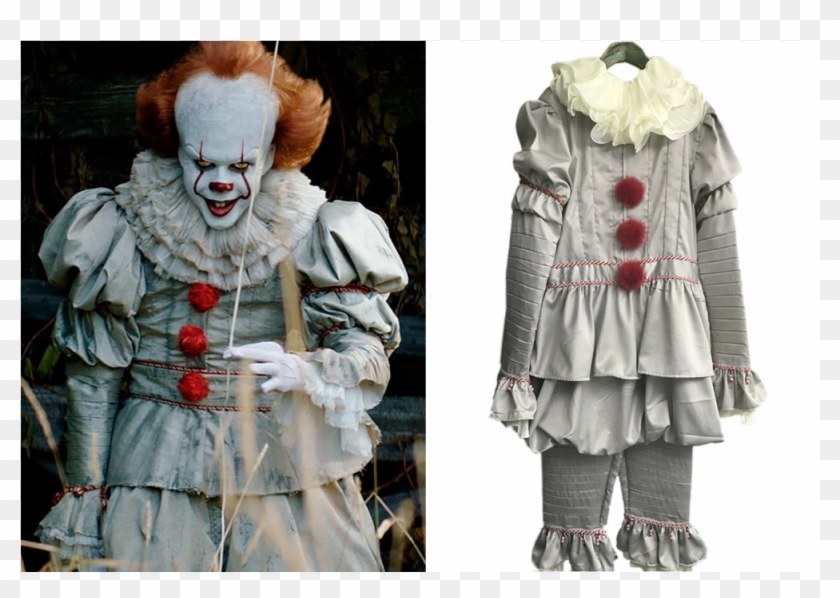Xcoser Adult It Pennywise Halloween Costume Beige Polyester - Pennywise The Clown Bill Skarsgard Clipart #330289