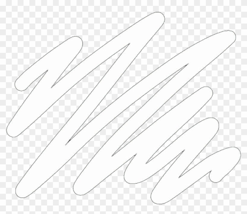 Scribble Background White Swirl Aesthetic Tumblr Remix - Transparent Background White Scribble Clipart