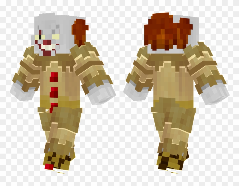 Pennywise - Pennywise Minecraft Skin Clipart. 