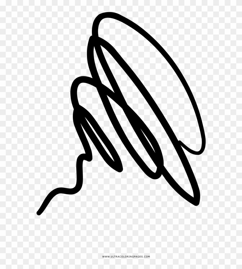 Scribble Coloring Page - Calligraphy Clipart