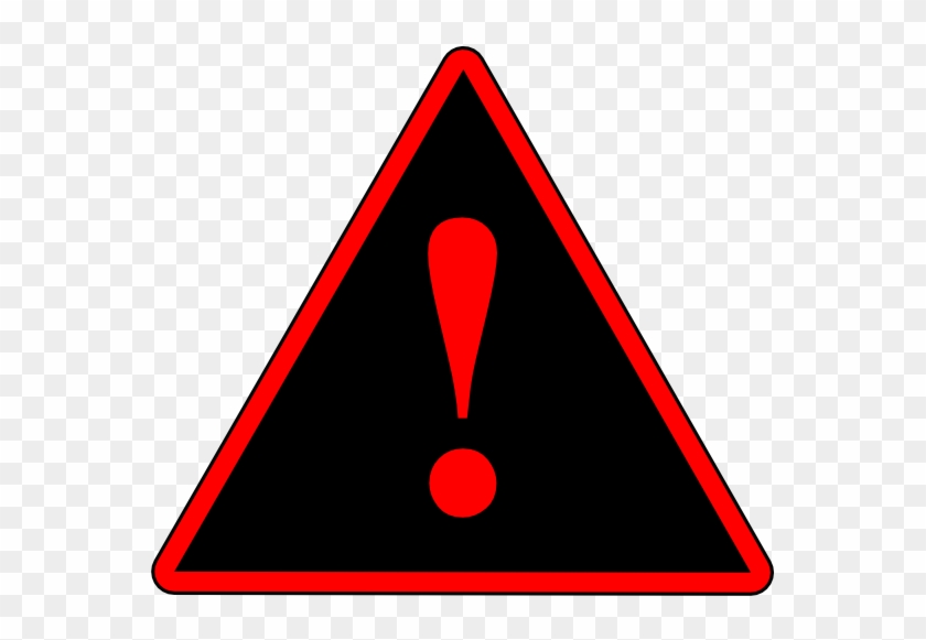 Red Black Red Warning 1 Svg Clip Arts 600 X 534 Px - Png Download