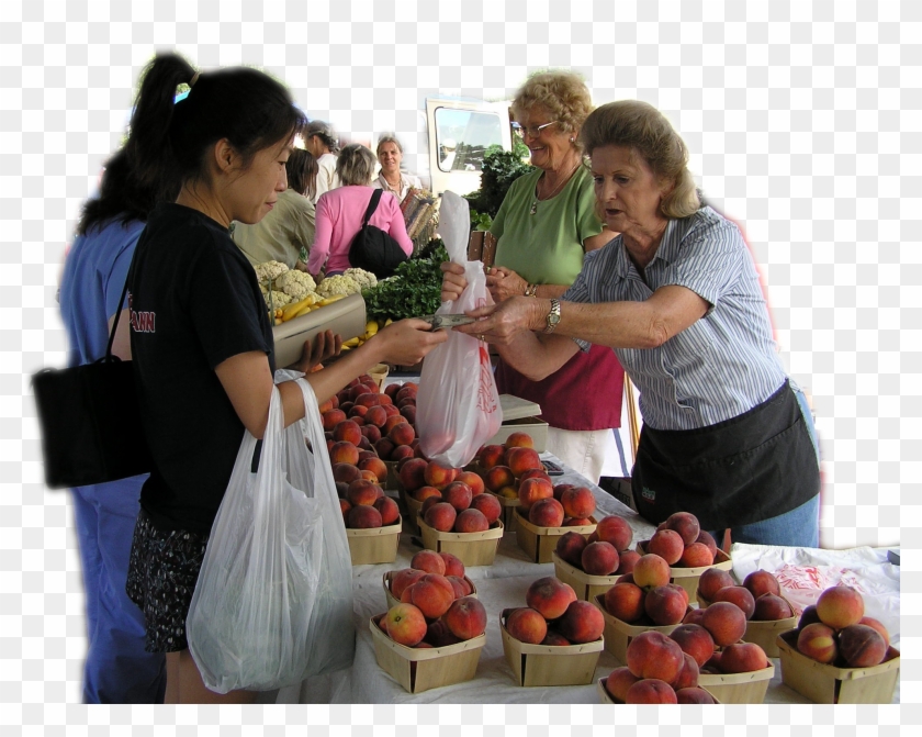 Street Markets - People At Food Market Clipart #330857