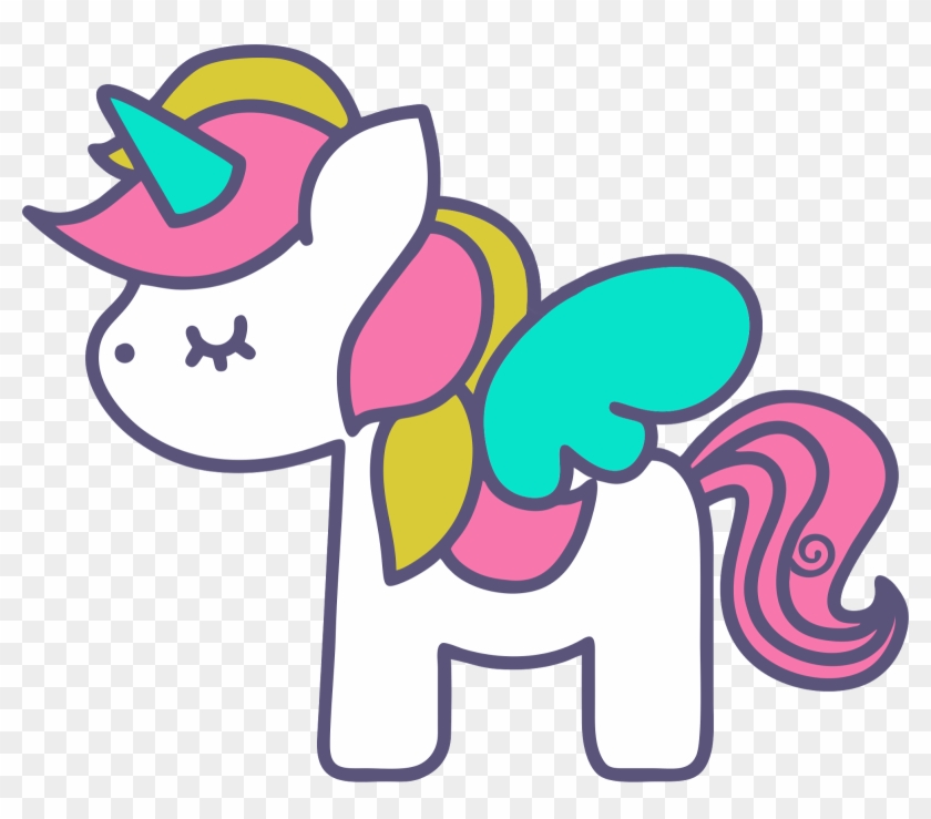 Apple Clipart Scribble - Baby Unicorns Drawing - Png Download