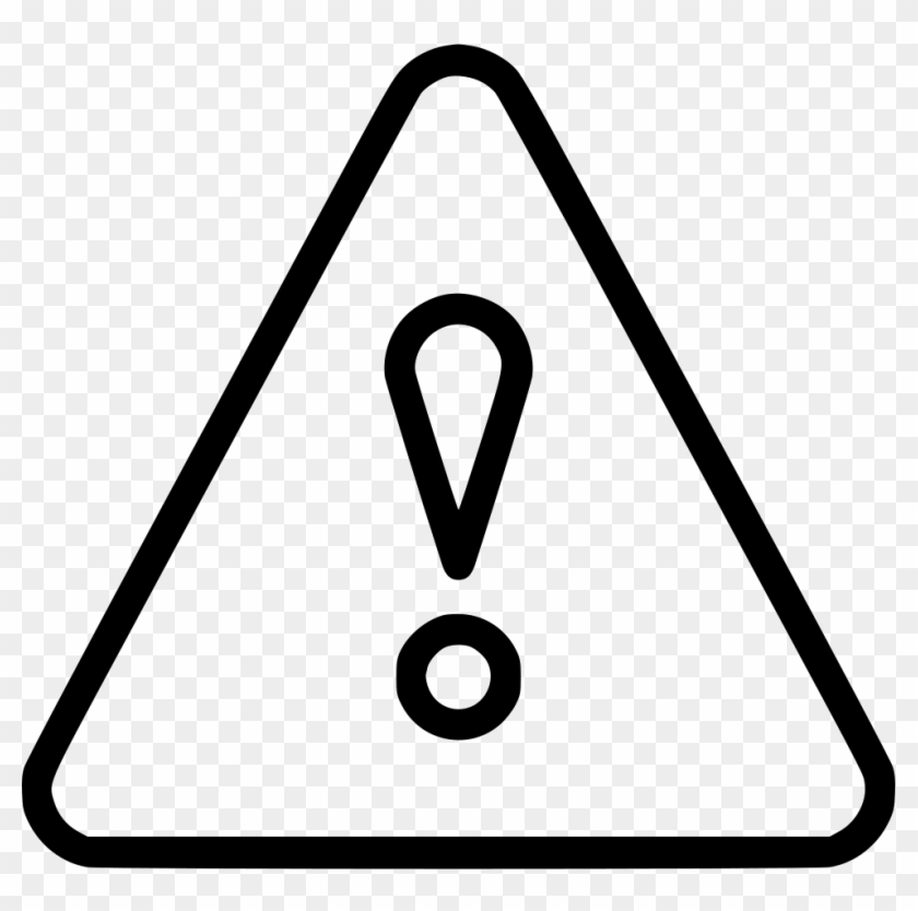 Clip Art Library Library Exclamation Attention Button - Warning Triangle Black And White - Png Download #330930