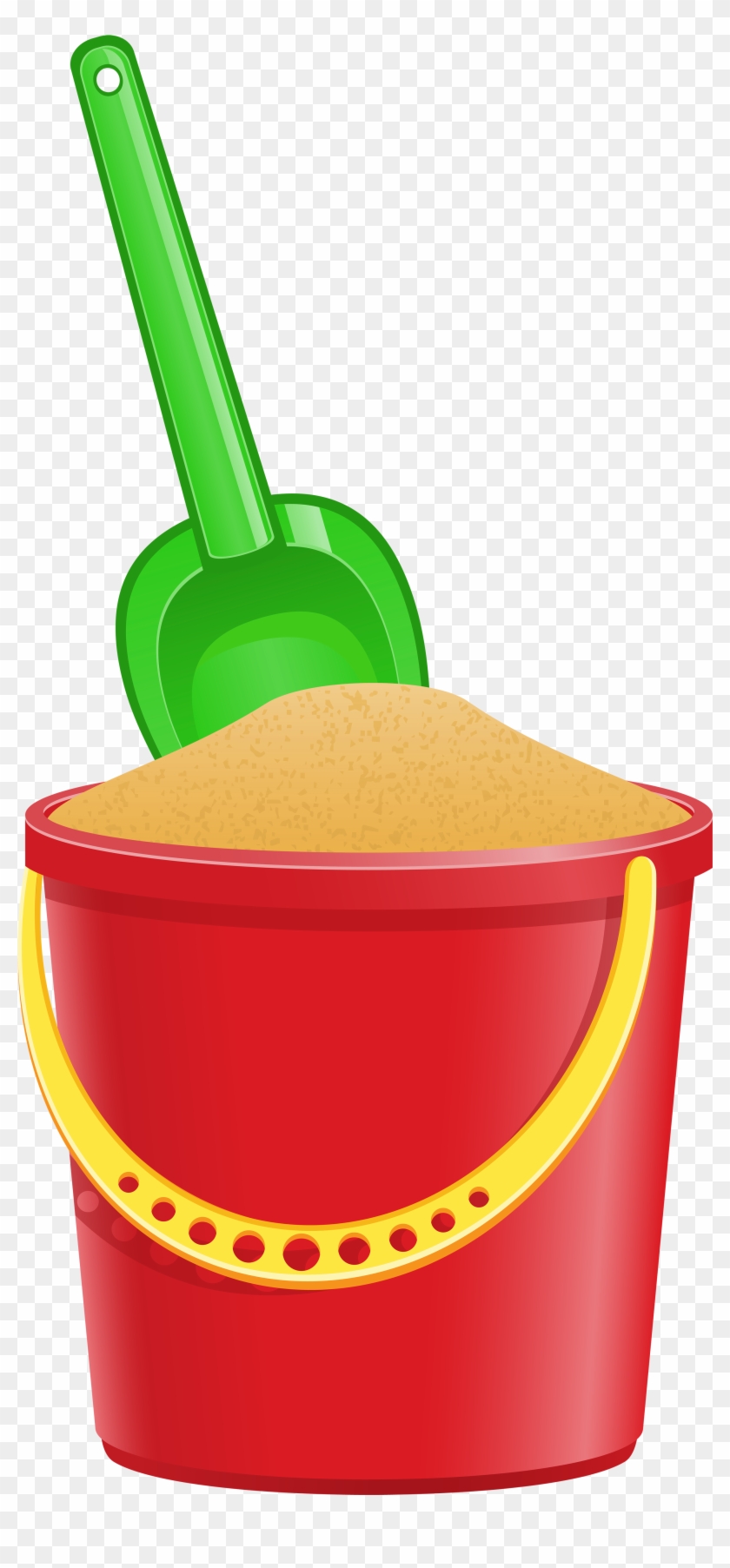 Bucket With Shovel Transparent Png Clip Art Image - Shovel And Bucket Png #331056