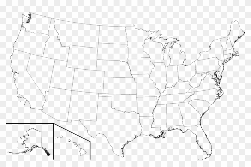 Free Png Download High Resolution Blank United States - High Resolution Map Of United States Names Clipart