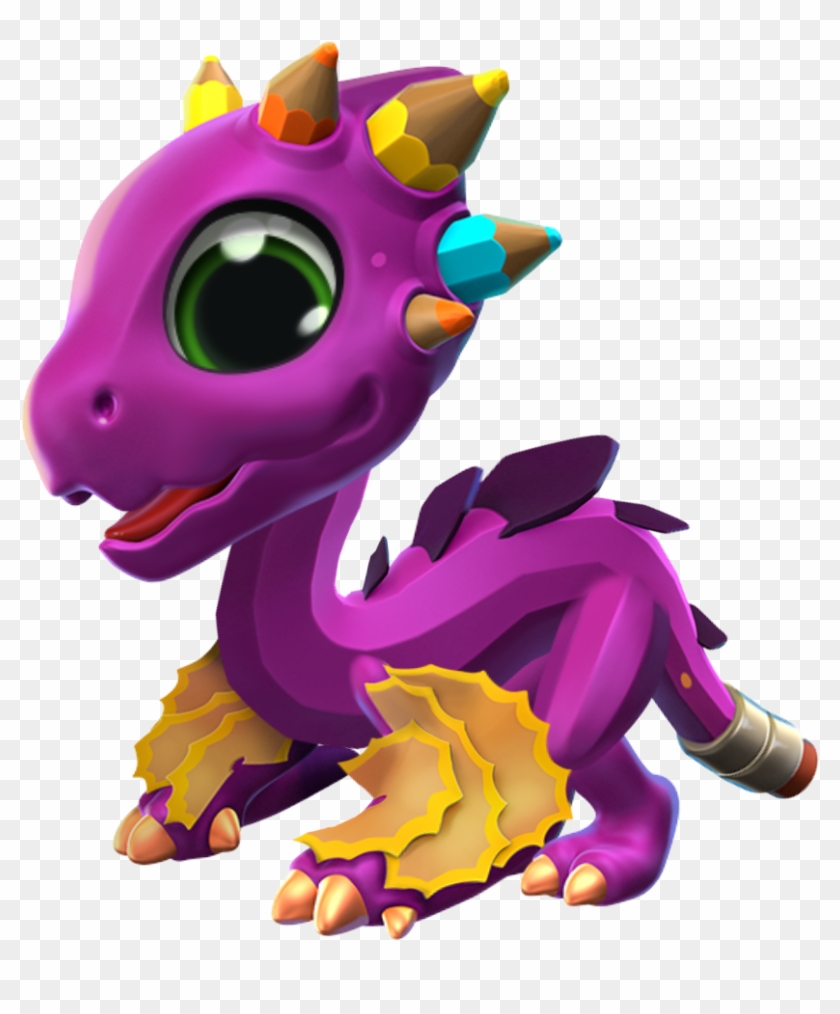 Scribble Dragon Baby - Cartoon Clipart