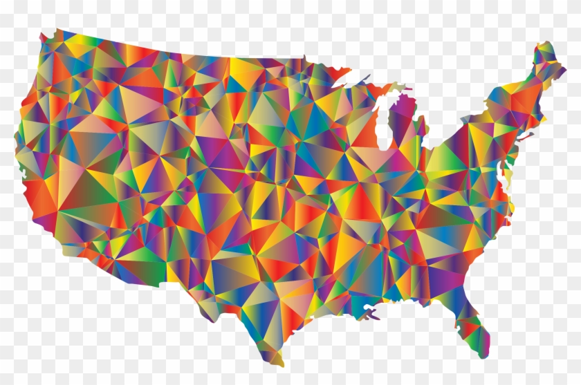 This Free Icons Png Design Of Low Poly United States Clipart