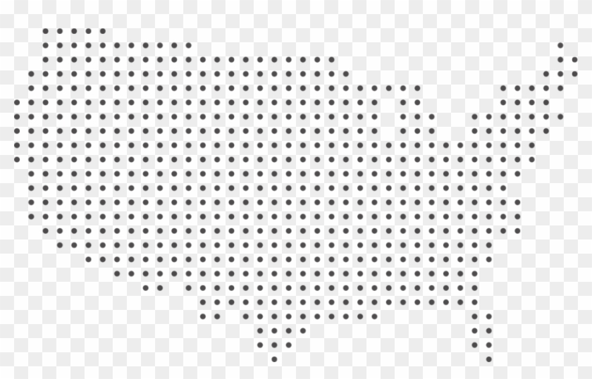 Click On A Size You Want To Download - Dotted Map Of Us Clipart #331376